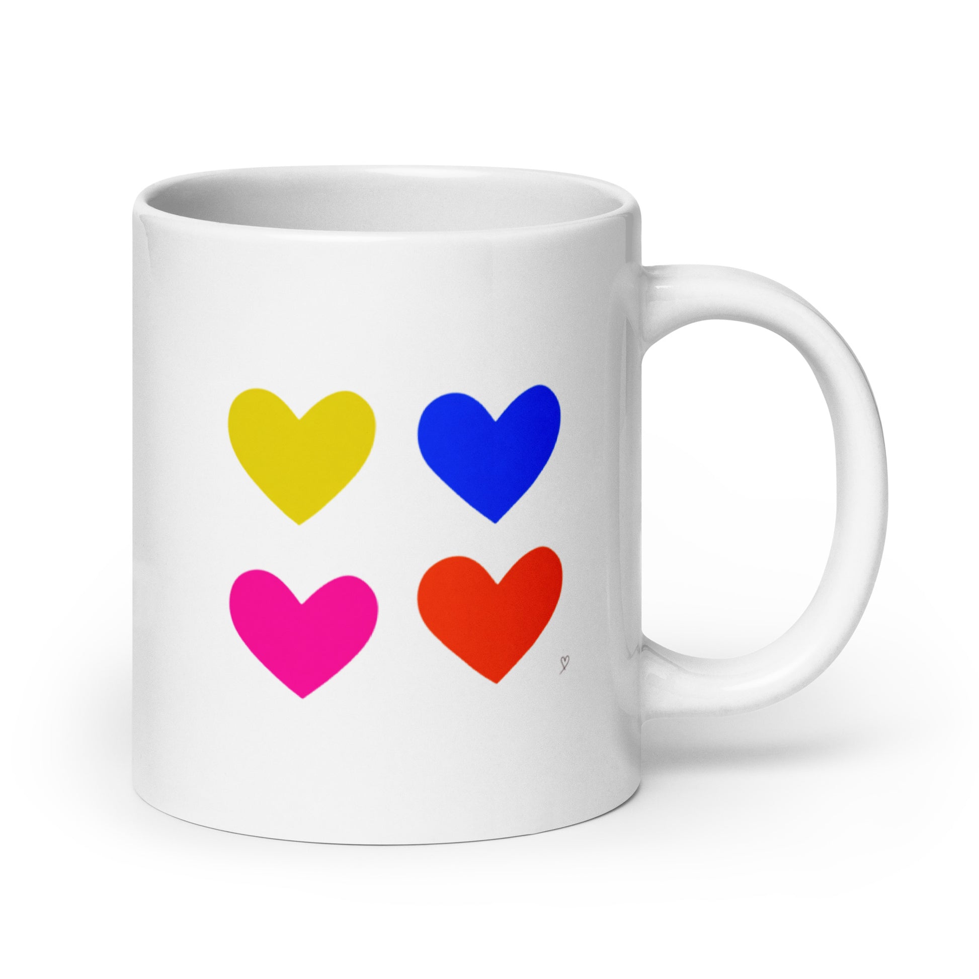 Mug minimaliste décoration colorée pour café ou thé